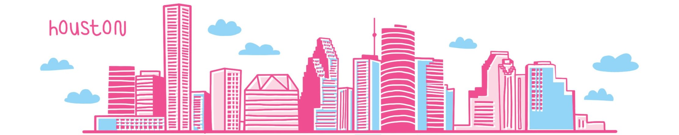 Houston Skyline illustration